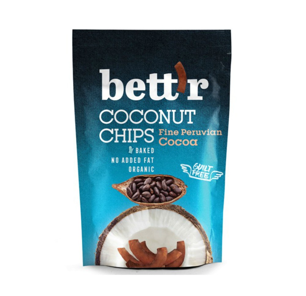 BETT'R Coconut Chips Cacao sach 70 g