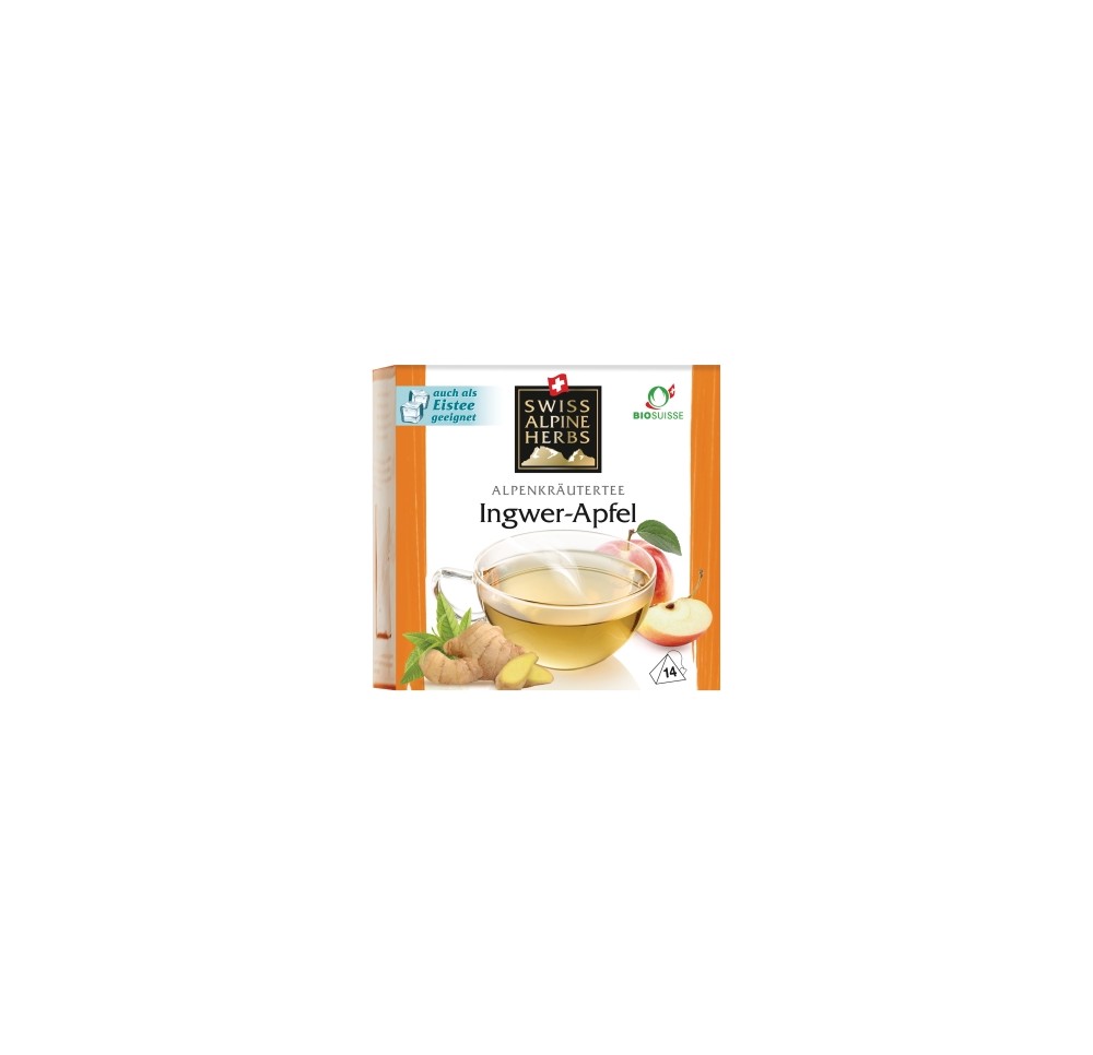 SWISS ALPINE HERBS infus gingem-pom bour CH 14 pce