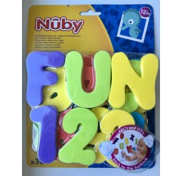 NUBY alphabet et chiffre jouet de bain 36 pce