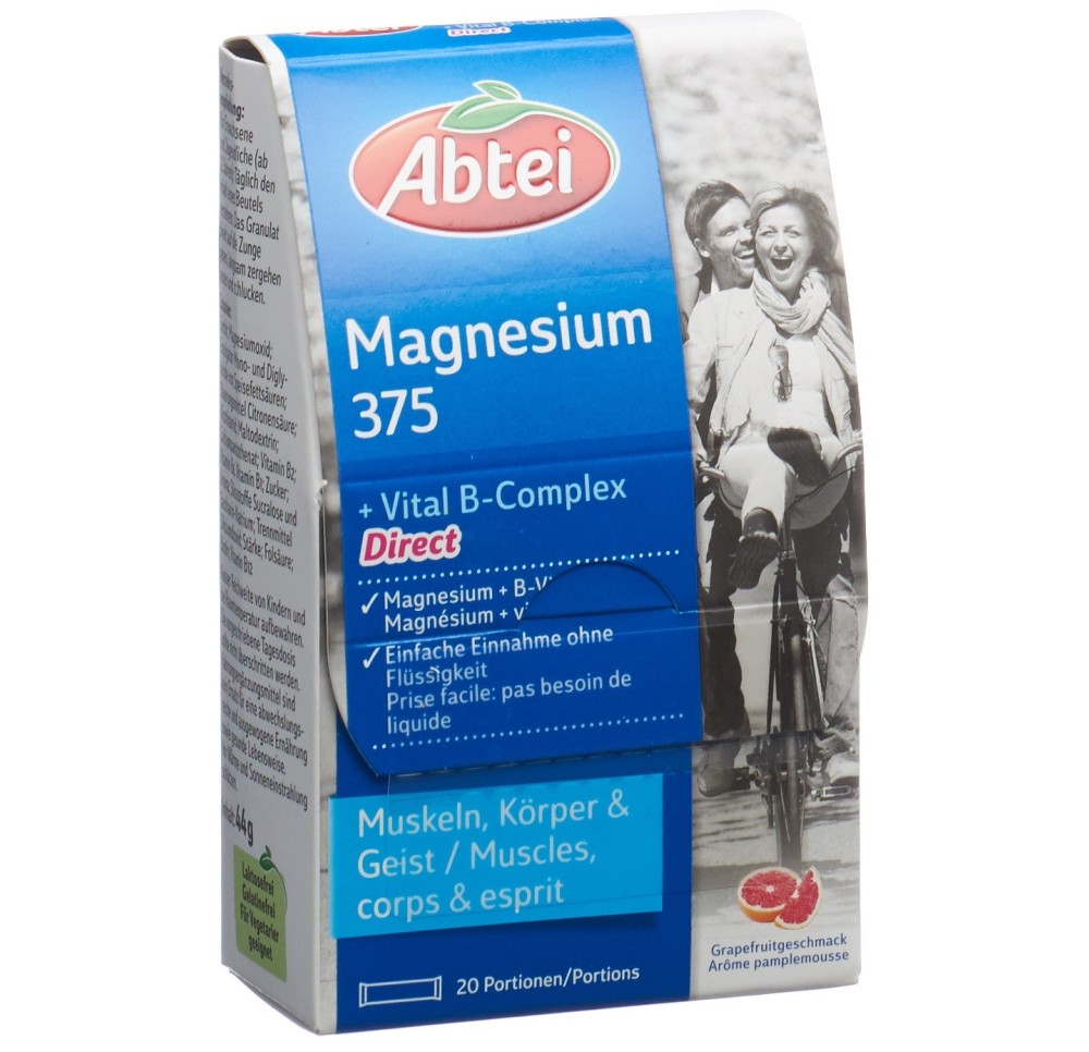 ABTEI Magnésium 375 + vital B-complex sach 20 pce