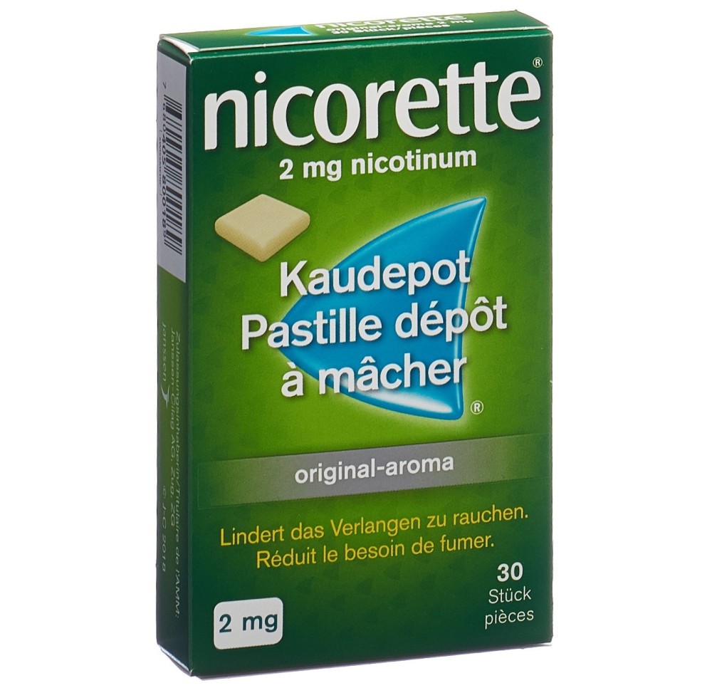 NICORETTE Original past dépôt mâcher 2 mg 30 pce