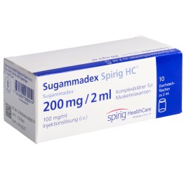 SUGAMMADEX Spirig HC 200 mg/2ml flac 10 pce