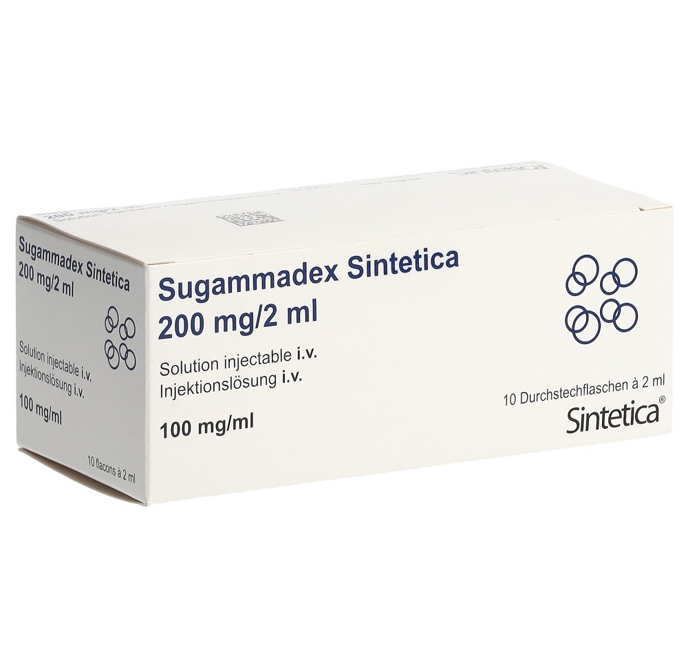 SUGAMMADEX Sintetica 200 mg/2ml 10 flac 2 ml