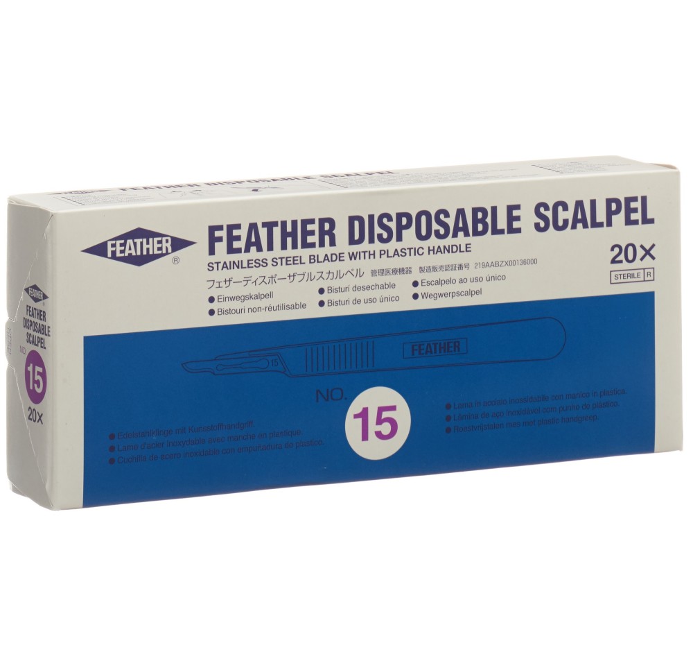 FEATHER scalpel 1x No 15 20 pce