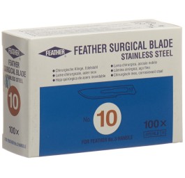 FEATHER lames scalpel stérile No 10 100 pce