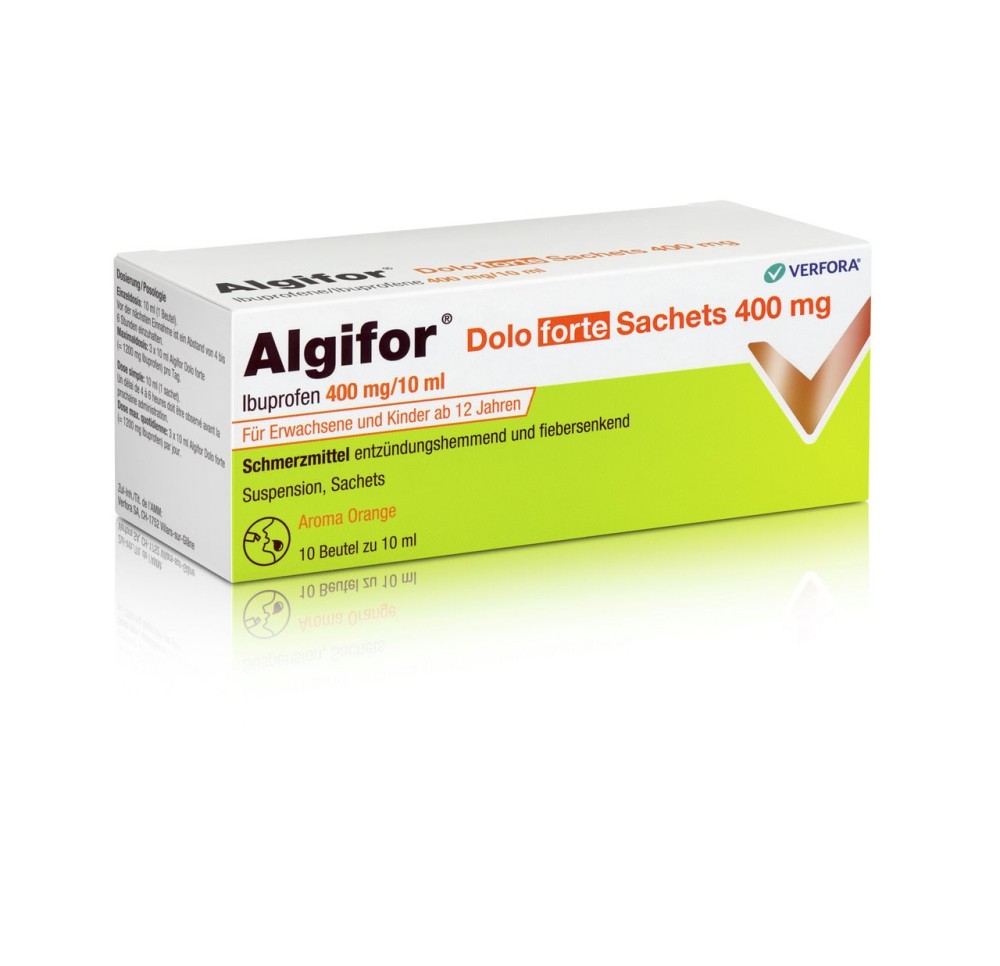ALGIFOR Dolo forte susp 400 mg/10ml 10 pce