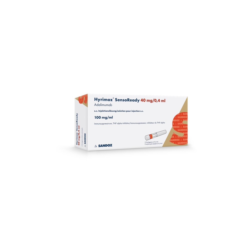 HYRIMOZ SensoReady sol inj 40 mg/0.4ml 2 x 0.4 ml