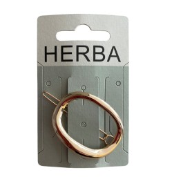 HERBA pince cercle 6cm métal or
