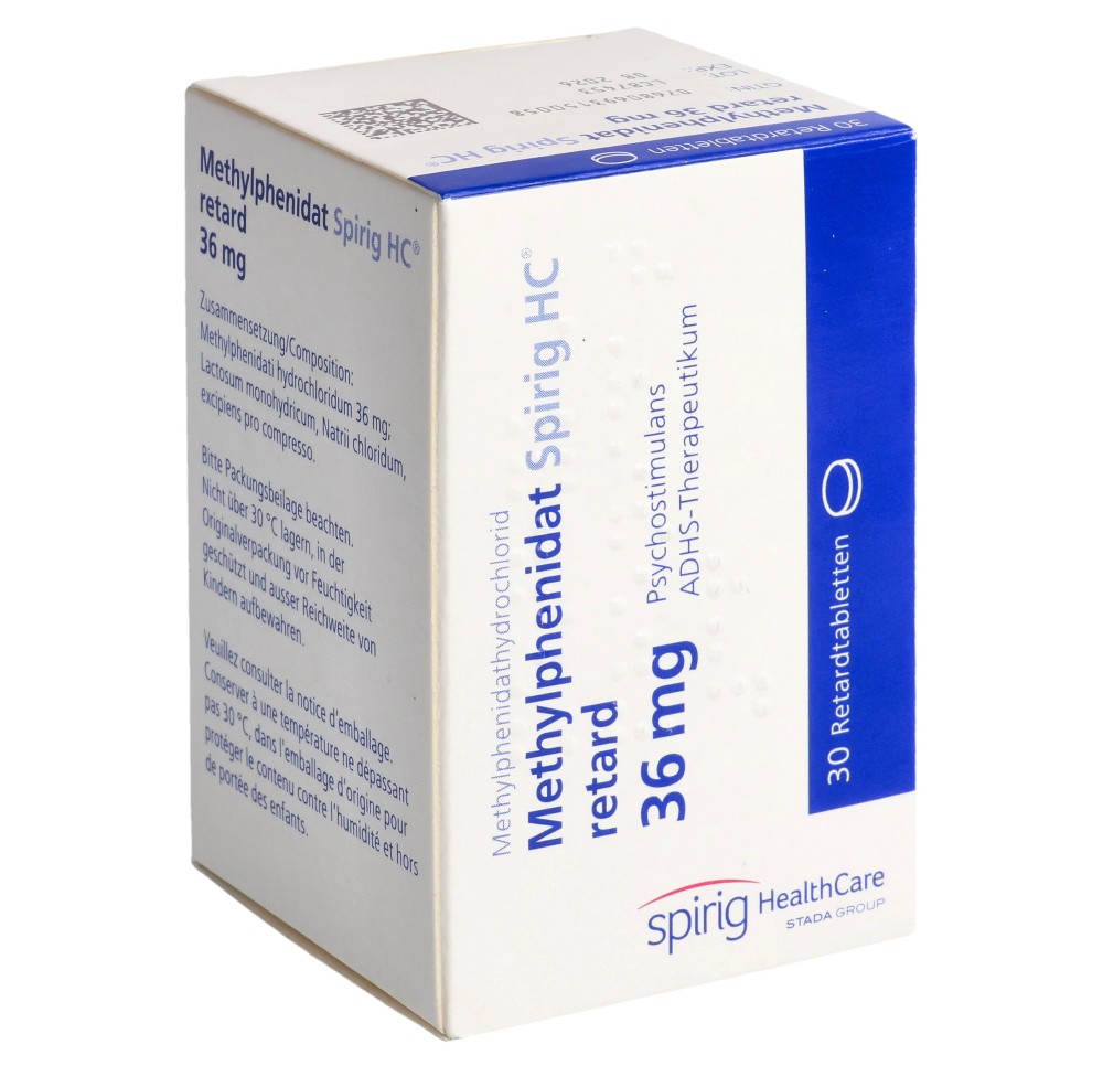 METHYLPHENIDATE Spirig HC cpr ret 36 mg bte 30 pce