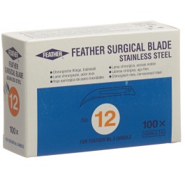 FEATHER lames scalpel stérile No 12 100 pce