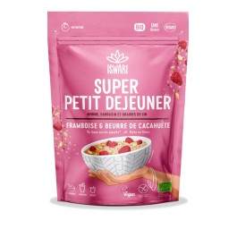 ISWARI super pet dej framboise cacahuète bio 360 g