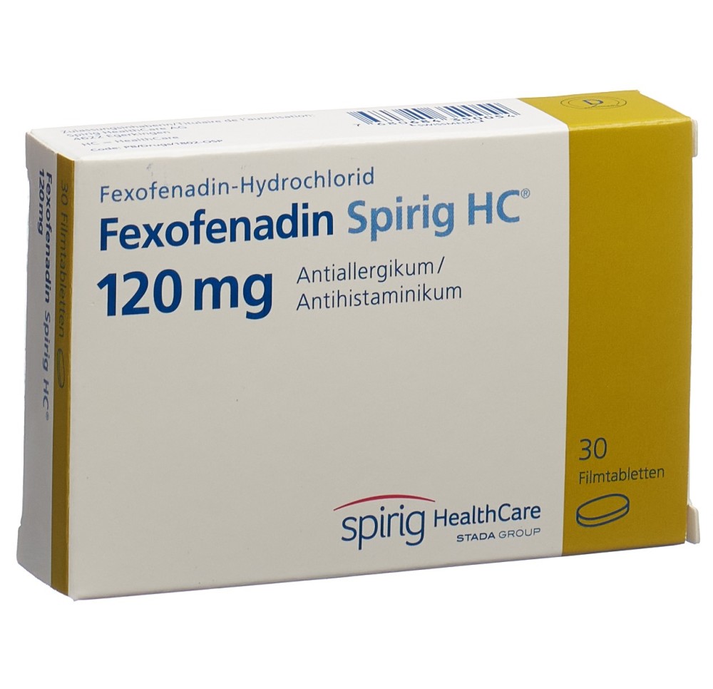FEXOFENADINE Spirig HC cpr pell 120 mg 30 pce