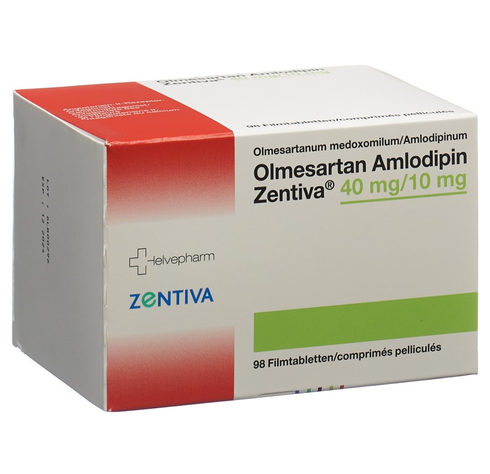 OLMESARTAN AMLO Zentiva cpr pell 40/10 mg 98 pce