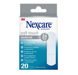 3M NEXCARE Soft Touch univer pans 19x72mm 20 pce