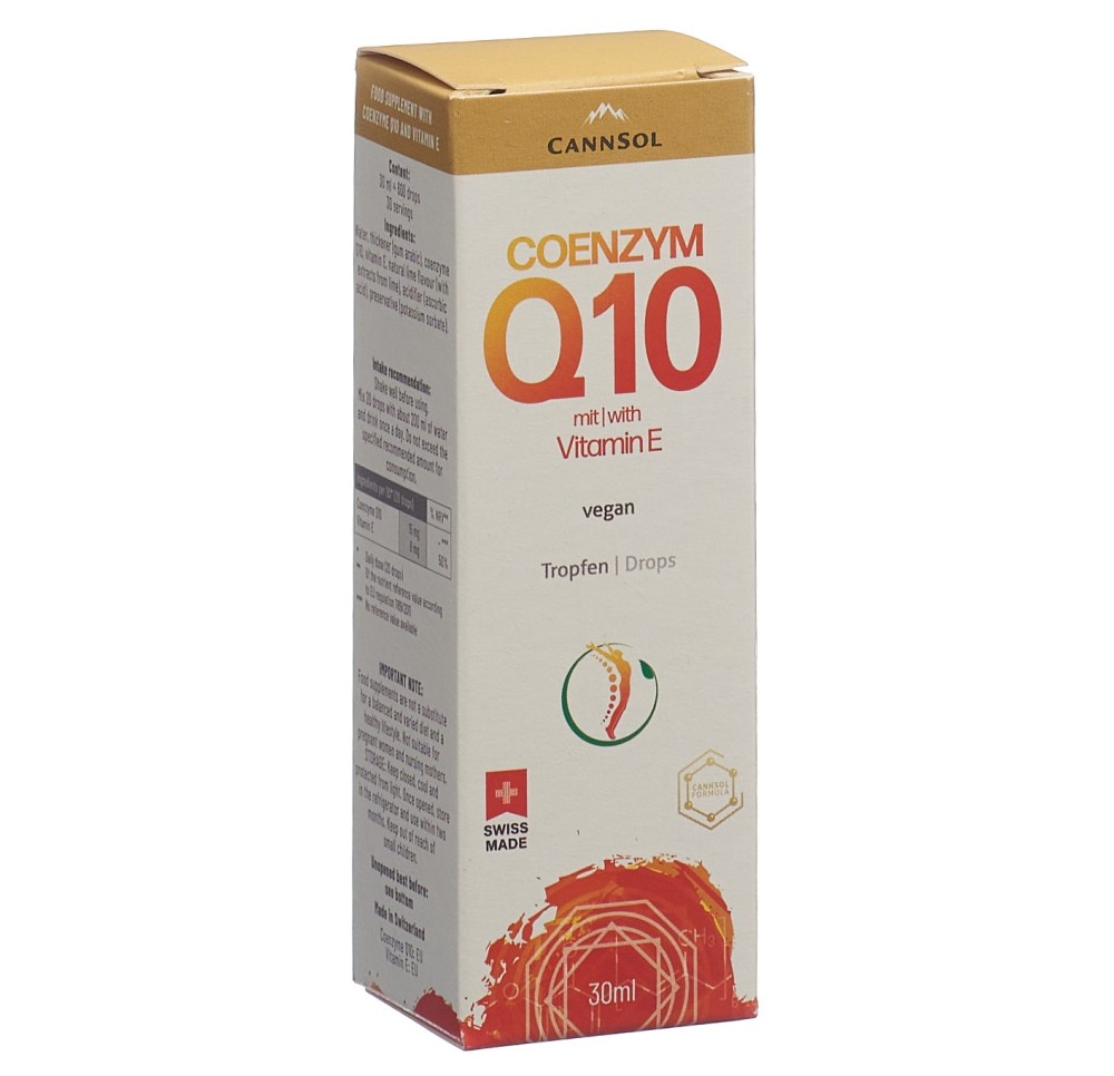 CANNSOL Coenzym Q10 vit E solub eau fl pip 30 ml