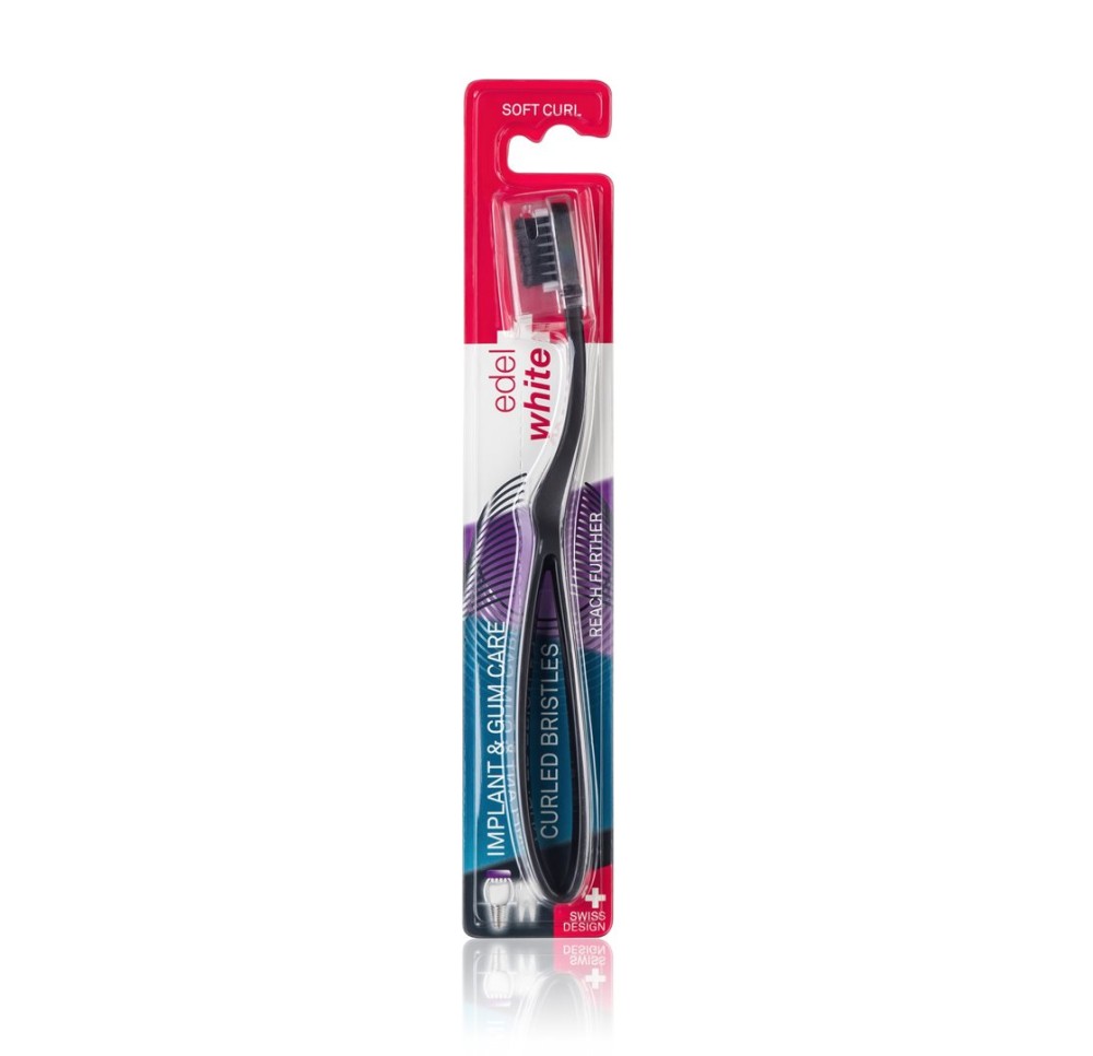 EDEL+WHITE CleanCurl Curved brosse dents