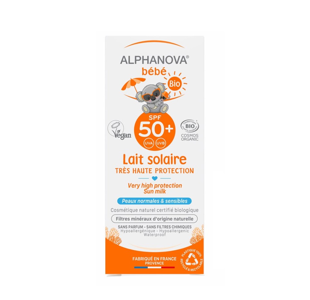 ALPHANOVA BB lait solaire bio SPF50+ tb 50 g