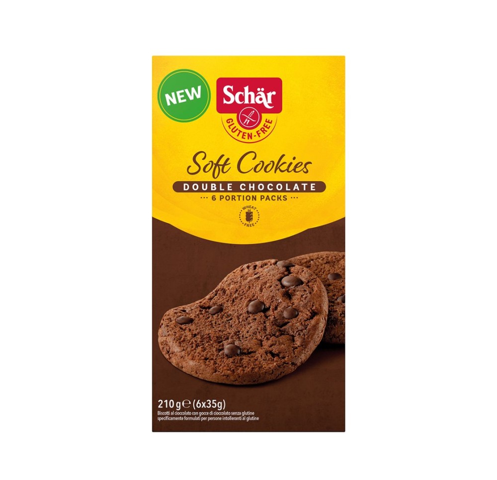 MORGA soft cookies double choc 210 g