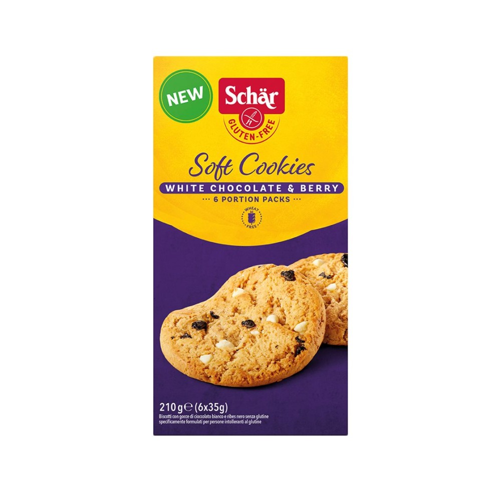 MORGA soft cookies white chocolate + berry 210 g