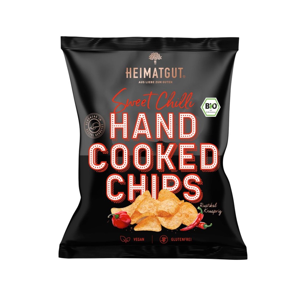 HEIMATGUT Chips pommes de terre sweet chilli 125 g