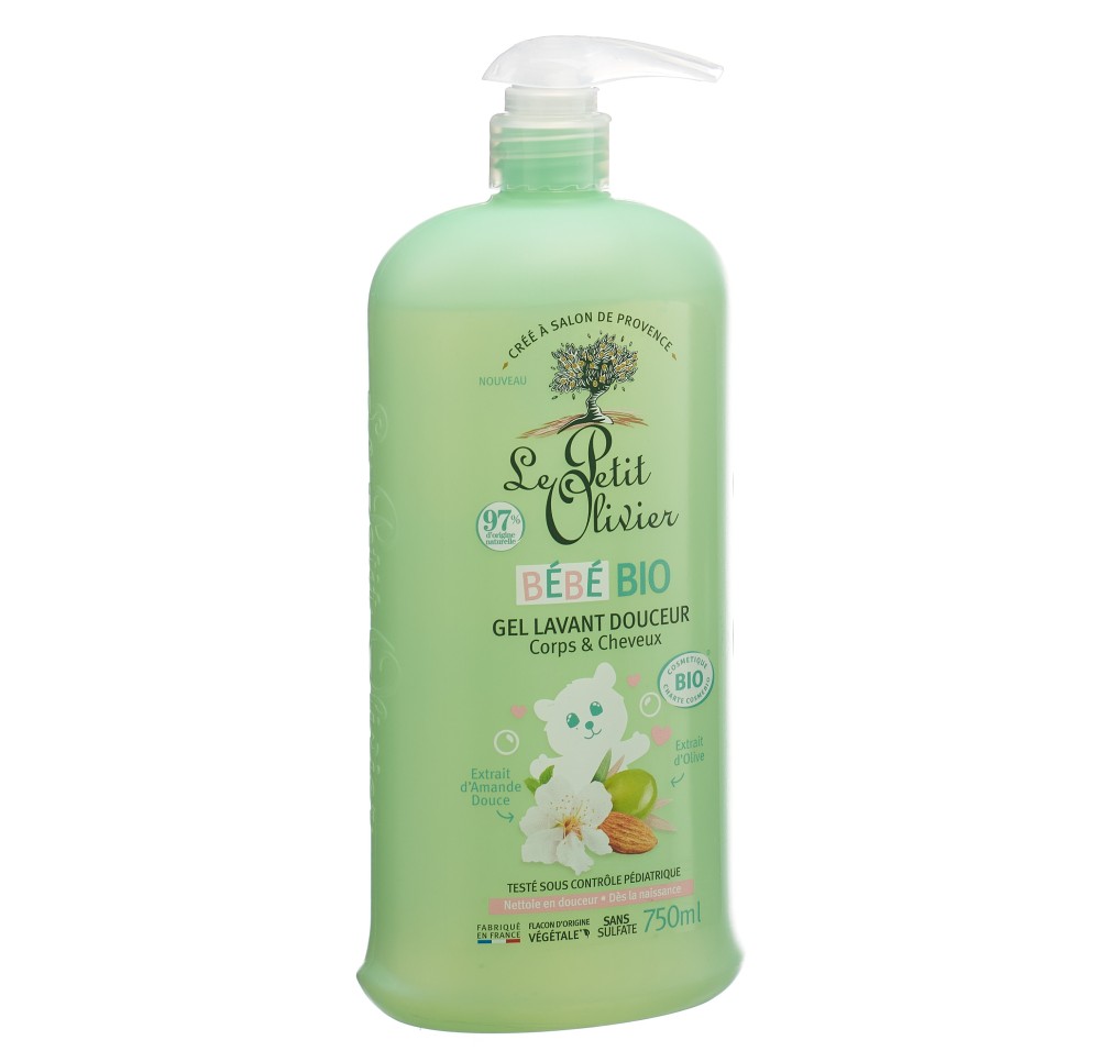 LE PETIT OLIVIER bébé gel lavant douc bio 750 ml