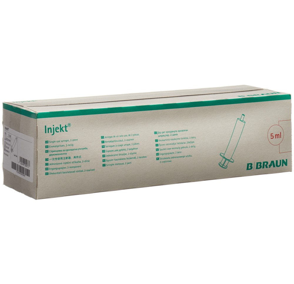 B. BRAUN seringue 5ml luer 2pce ex 100 pce