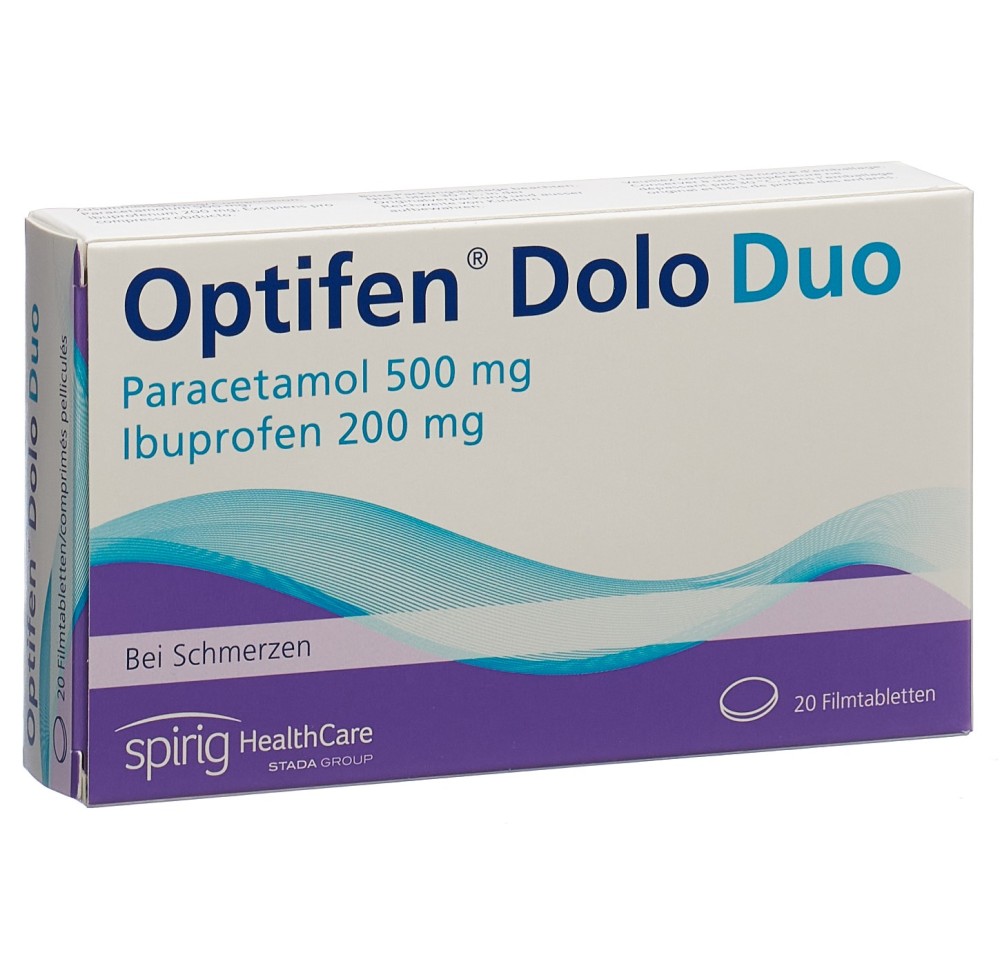 OPTIFEN Dolo Duo cpr pell 500 mg/200 mg 20 pce