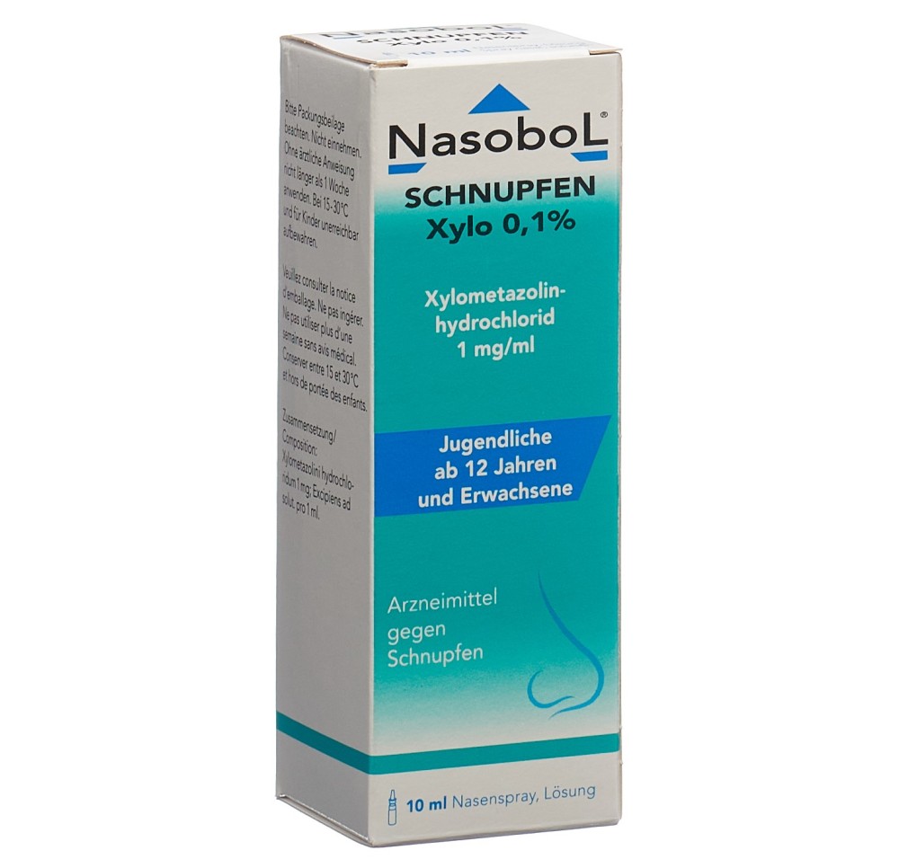NASOBOL rhume Xylo spray nasal 0.1 % fl 10 ml