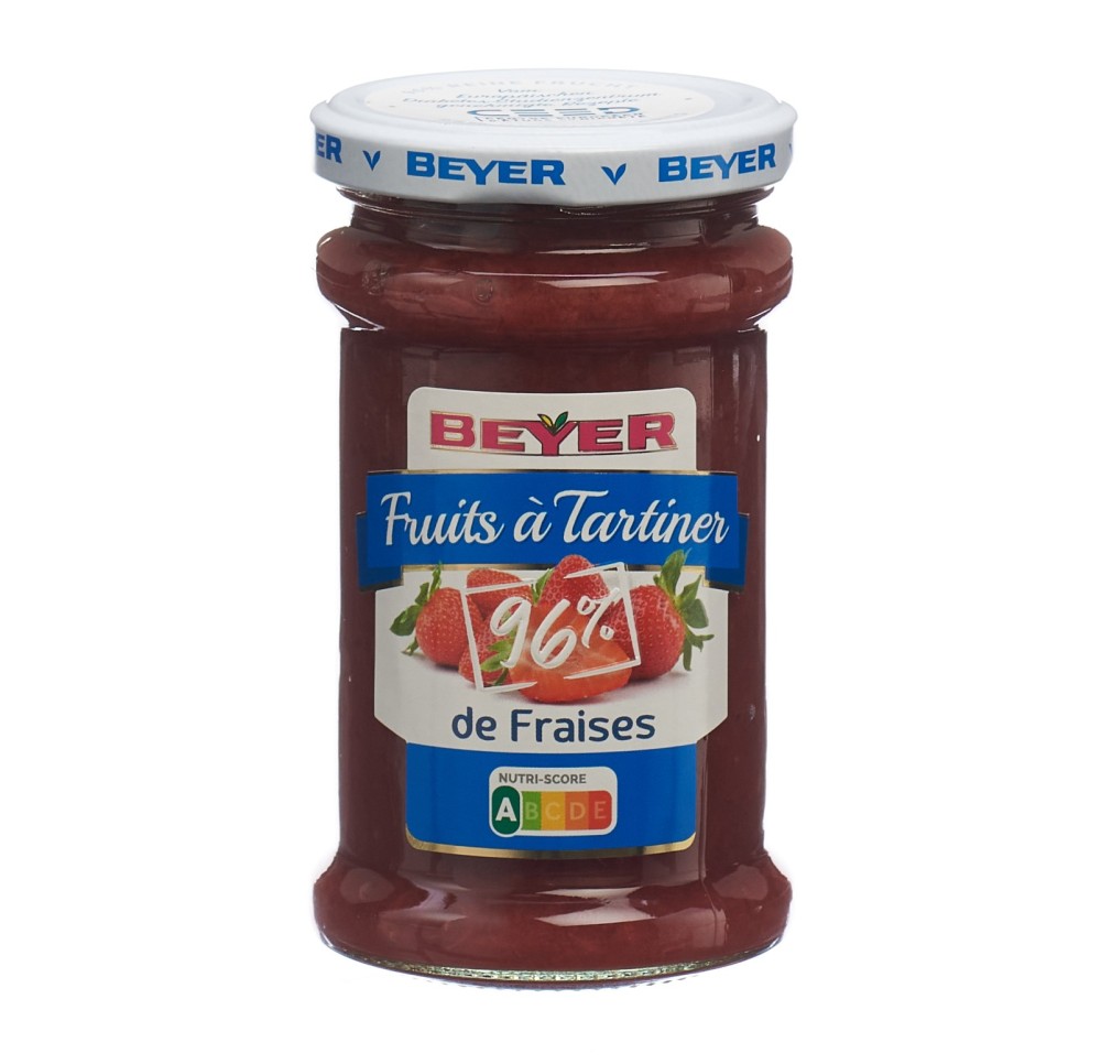 BEYER fruits à tartiner fraise verre 235 g