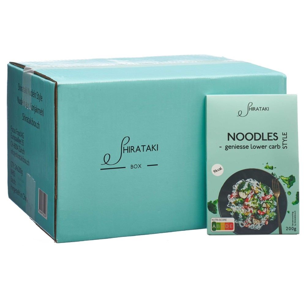SHIRATAKI BOX Noodles Style s gluten 24 x 200 g