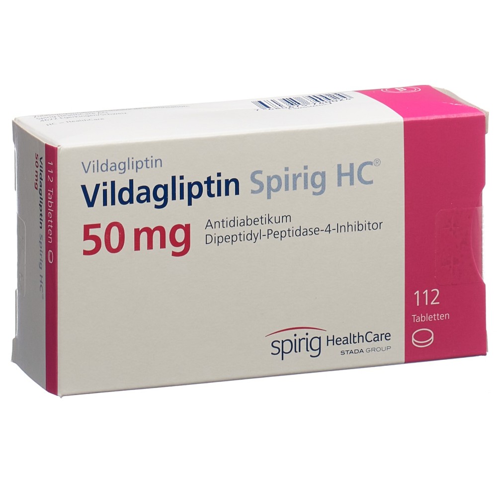 VILDAGLIPTINE Spirig HC cpr 50 mg 112 pce