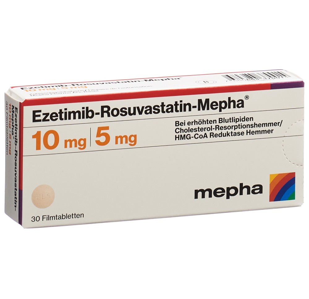 EZETIMIB ROSUVAST Mepha cpr pell 10mg/5mg 30 pce