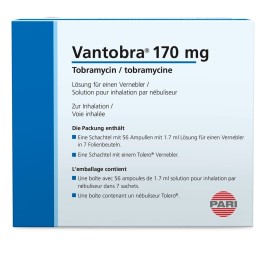 VANTOBRA sol inhal 170 mg/1.7ml amp 56 pce