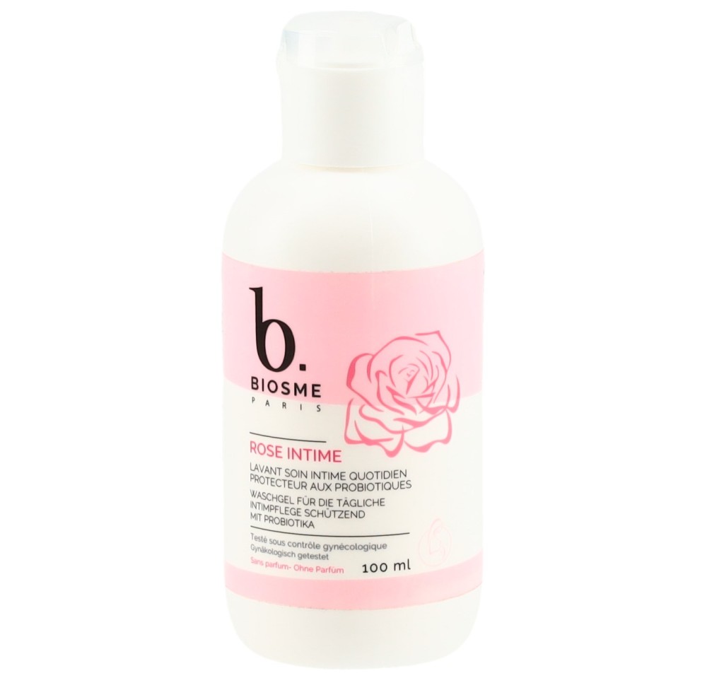 BIOSME soin intime lavant rose probiotiques 100 ml