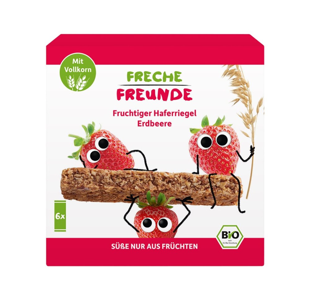 FRECHE FREUNDE barre à l'avoine fraise 6 x 30 g