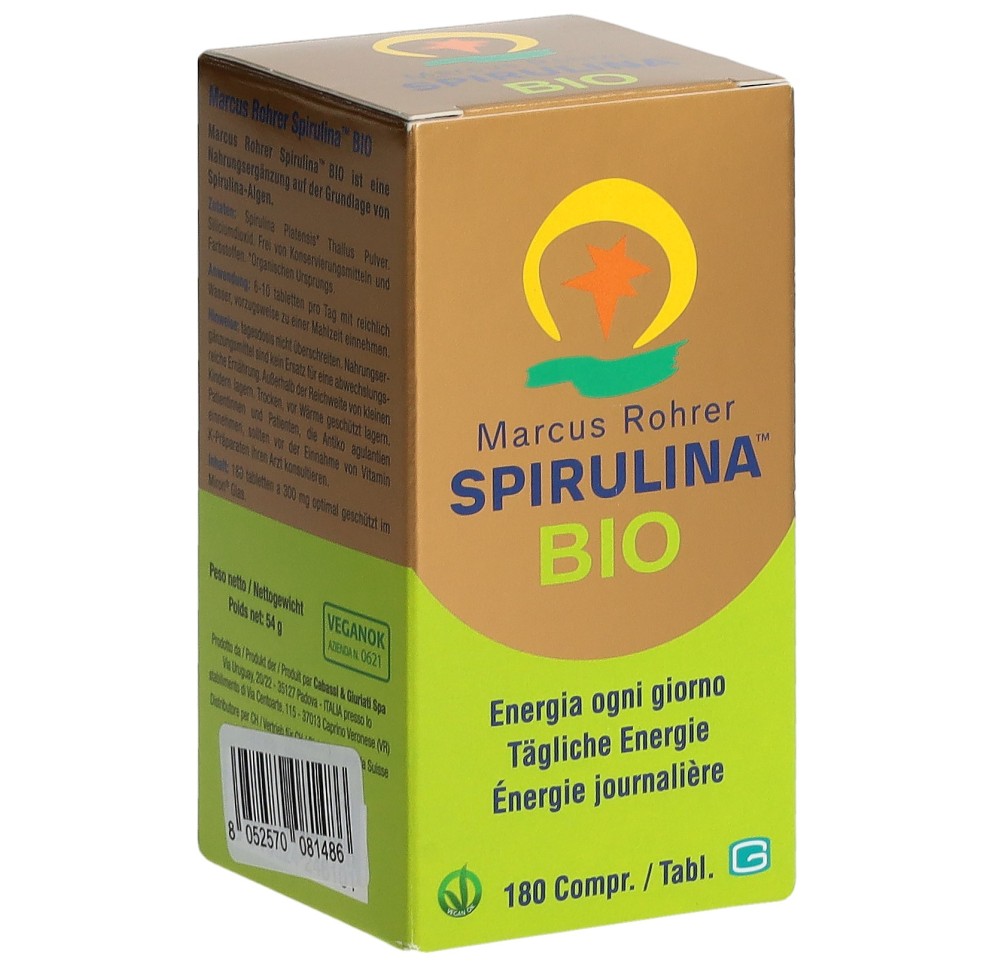 MARCUS ROHRER Spirulina cpr bio (nouv) 180 pce
