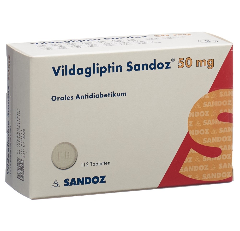 VILDAGLIPTINE Sandoz cpr 50 mg 112 pce