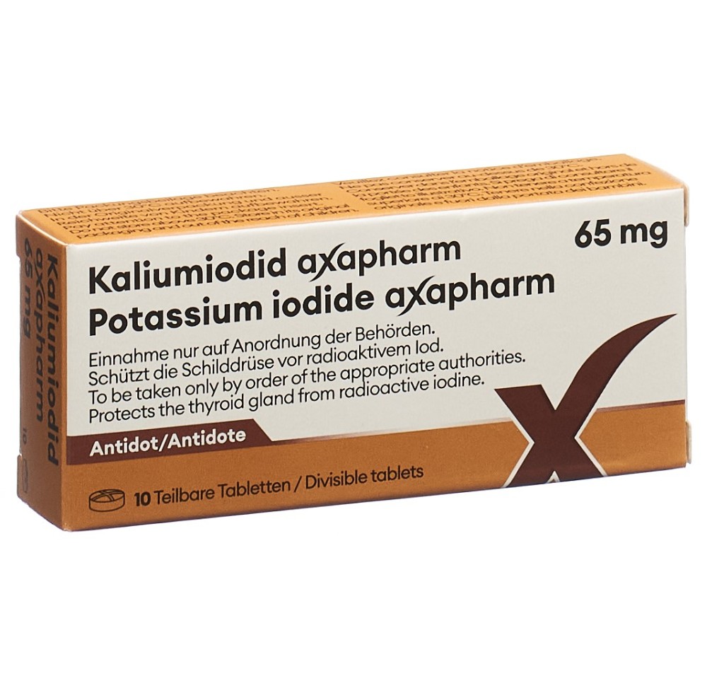 IODURE DE POTASSIUM axapharm cpr 65 mg 10 pce