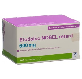 ETODOLAC NOBEL cpr pell ret 600 mg 100 pce