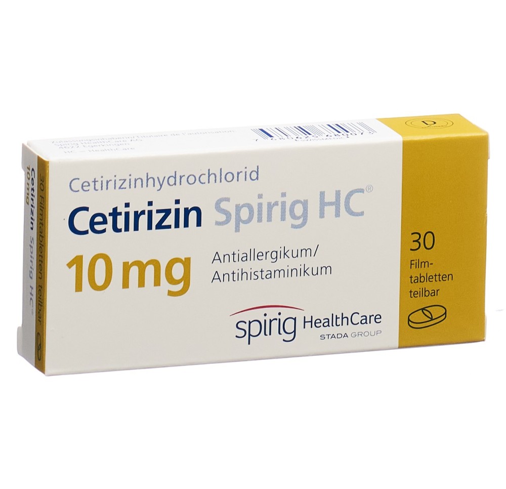 CETIRIZINE Spirig HC cpr pell 10 mg 30 pce