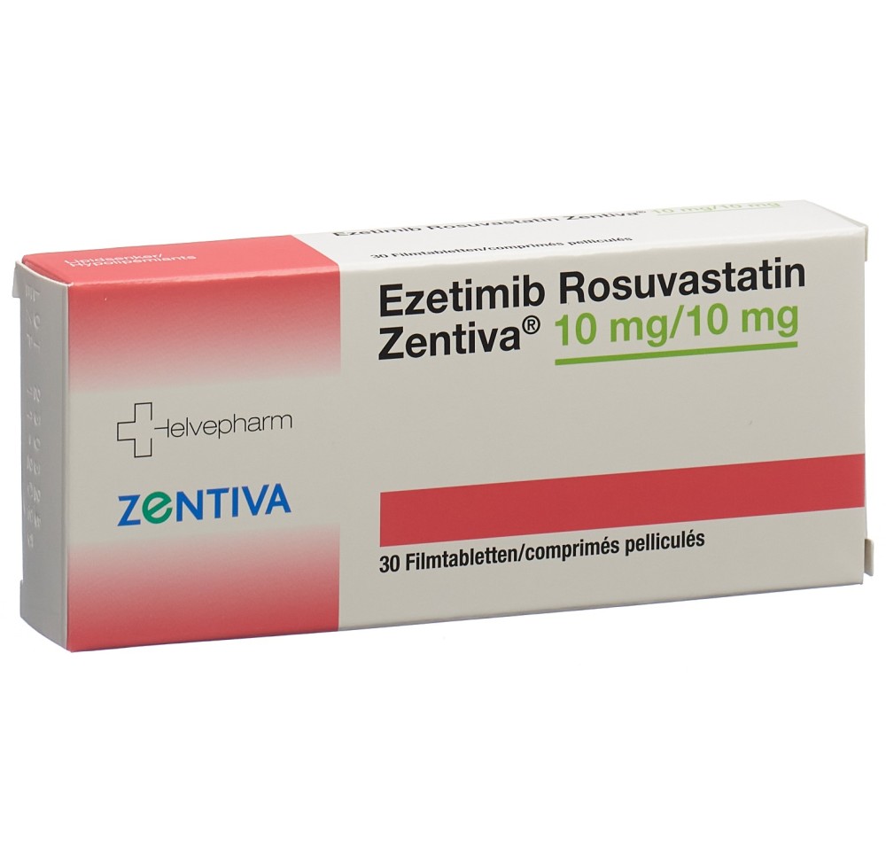 EZETIMIB ROSUVAST Zentiva cpr pell 10/10 mg 30 pce