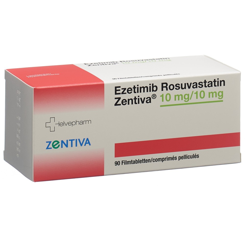 EZETIMIB ROSUVAST Zentiva cpr pell 10/10 mg 90 pce