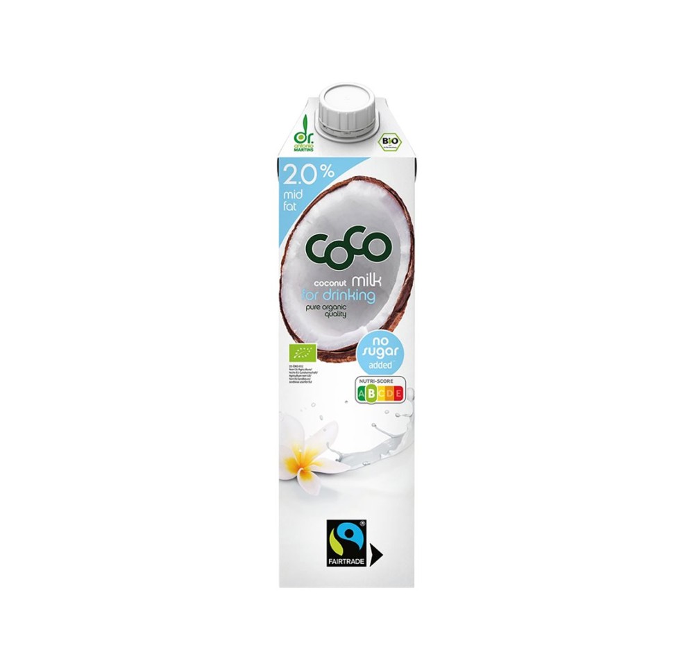 DR MARTINS lait noix coco boire bio tétra 1 lt