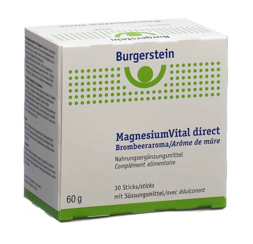 BURGERSTEIN Magnesiumvital direct stick 30 pce