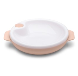 NUVITA assiette chaude avec ventouse rose (n)