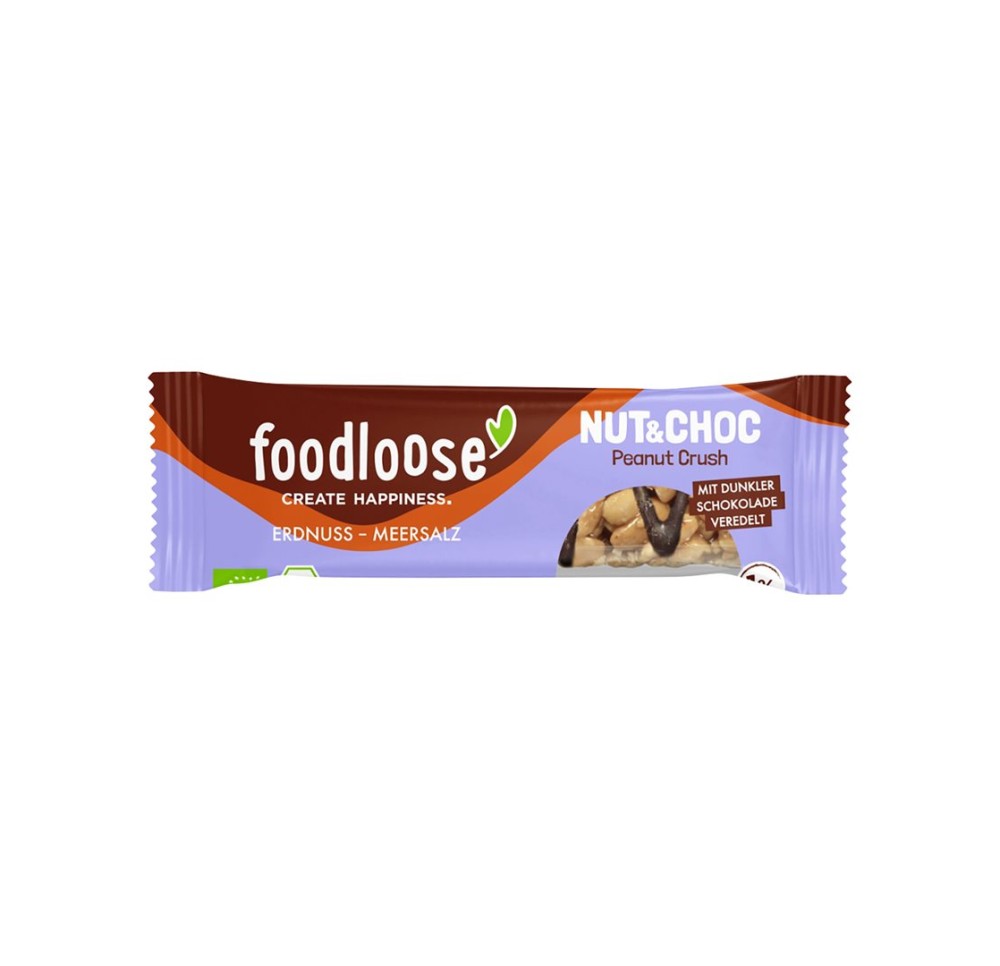 FOODLOOSE barre aux noix Peanut Crush 35 g