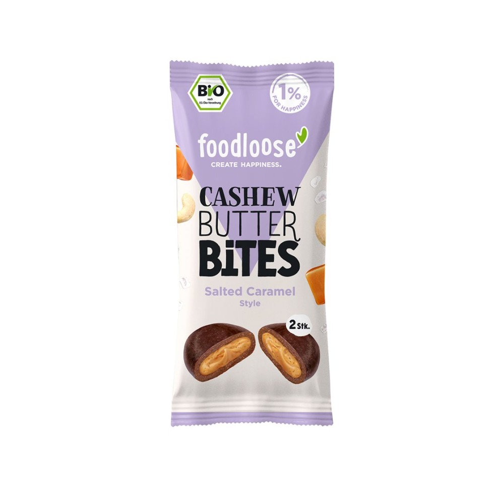FOODLOOSE Cashew Butter Bites caramel salé 40 g