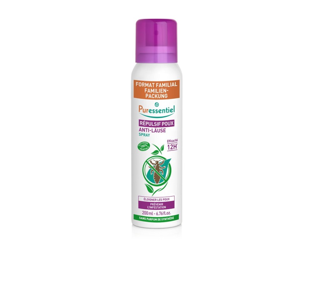 PURESSENTIEL anti-poux spr répulsif famili 200 ml