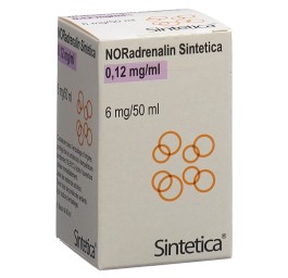 NORADRENALIN Sintetica sol perf 6 mg/50ml vial