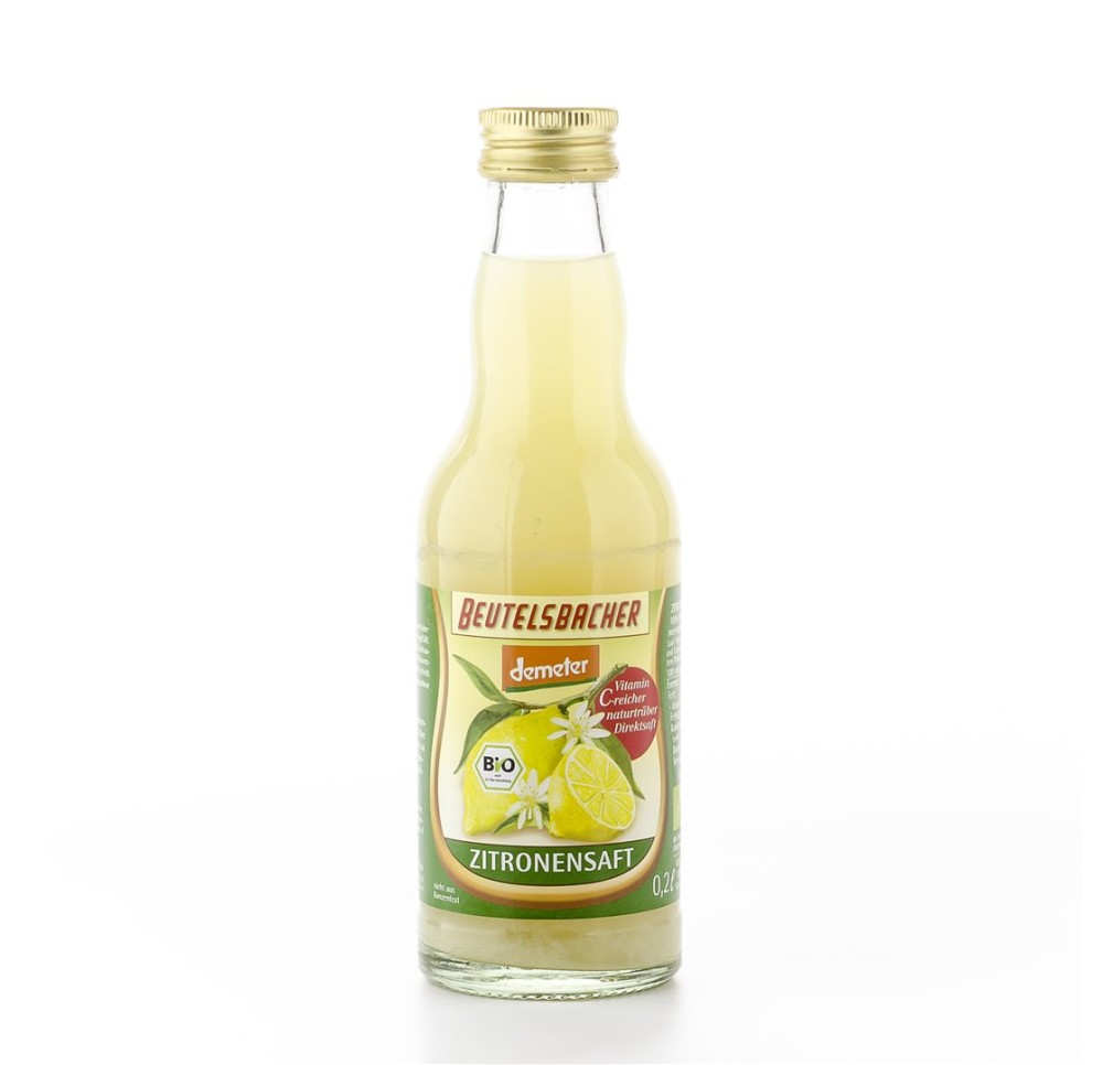 BEUTELSBACHER jus de citron fl verre 200 ml